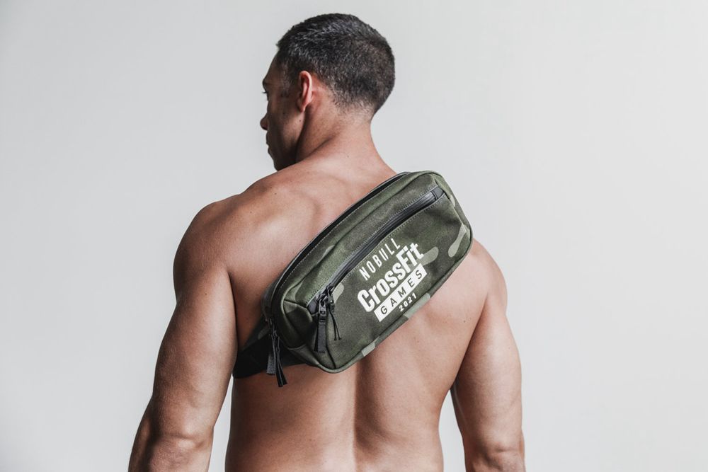 NOBULL Crossfit Games® 2021 Çapraz Çanta - Yeşil Ordu Camo - Turkiye (KIR-985316)